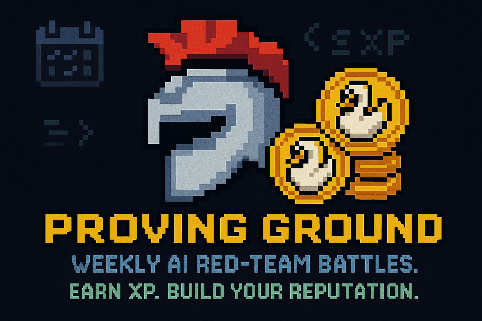 Gray Swan’s Proving Ground interface highlighting weekly AI red-teaming challenges, expert-designed attack categories, performance metrics, and shareable credentials designed to build real-world AI security skills.